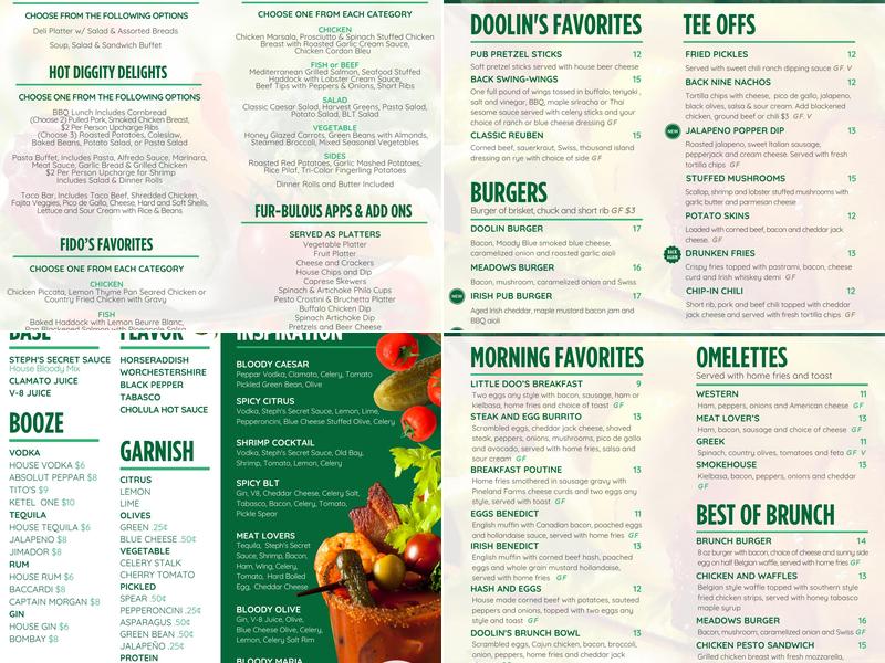 Doolin's Pub Menu