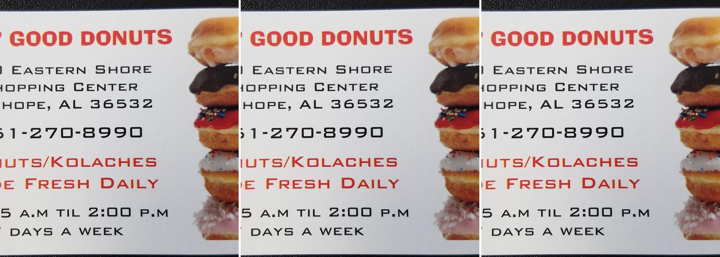 Lickin' Good Donuts Menu