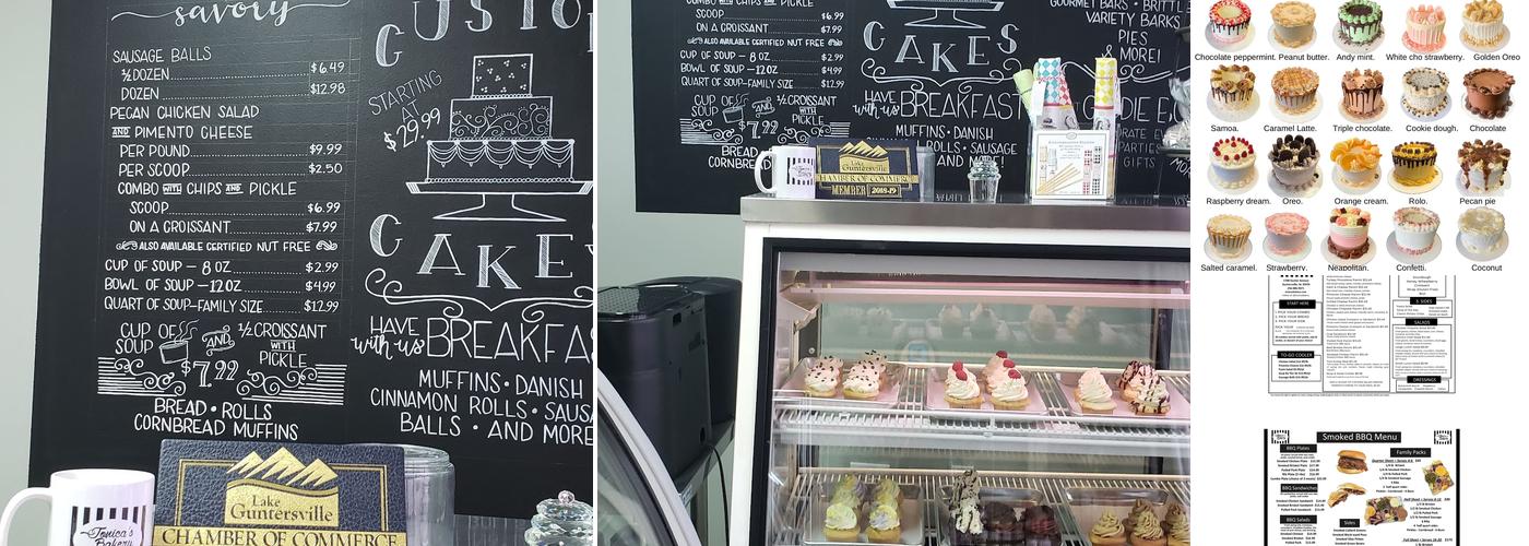 Jonica’s Bakery Menu