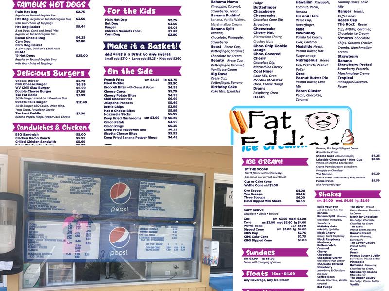 Fat Eddie's Menu
