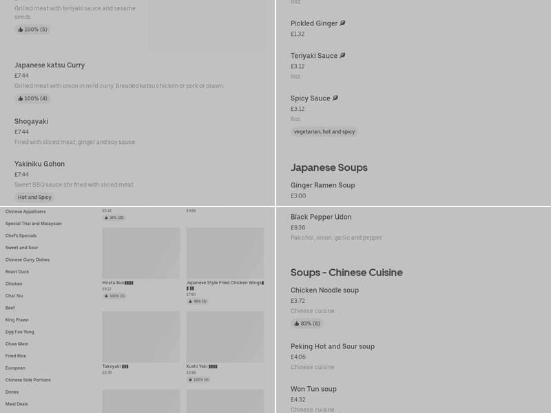 Golden Star Ayr (Japanese & Chinese Cuisine) Menu