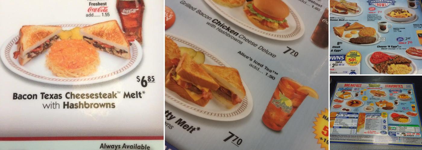 Waffle House Menu