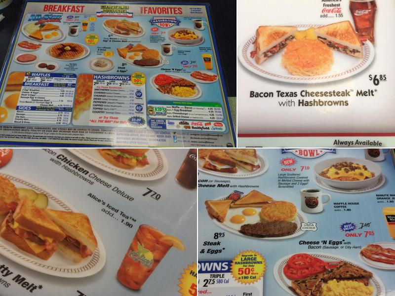 Waffle House Menu