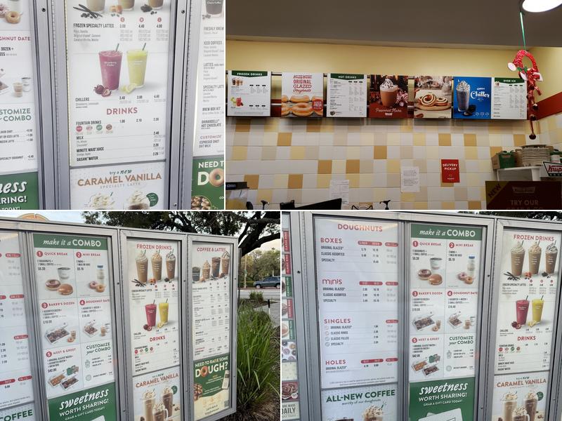 Krispy Kreme Menu