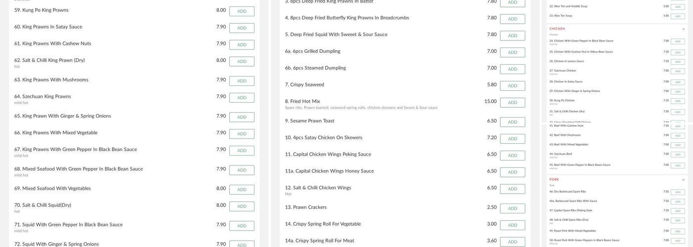 New Tasty House Menu