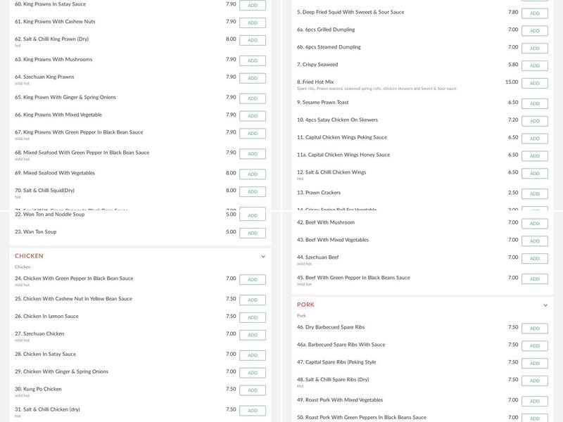 New Tasty House Menu