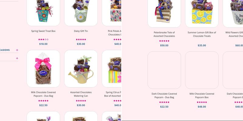 Peterbrooke Chocolatier Amelia Island Menu