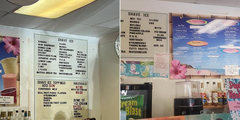 Aloha Coffee & Pure Water Menu