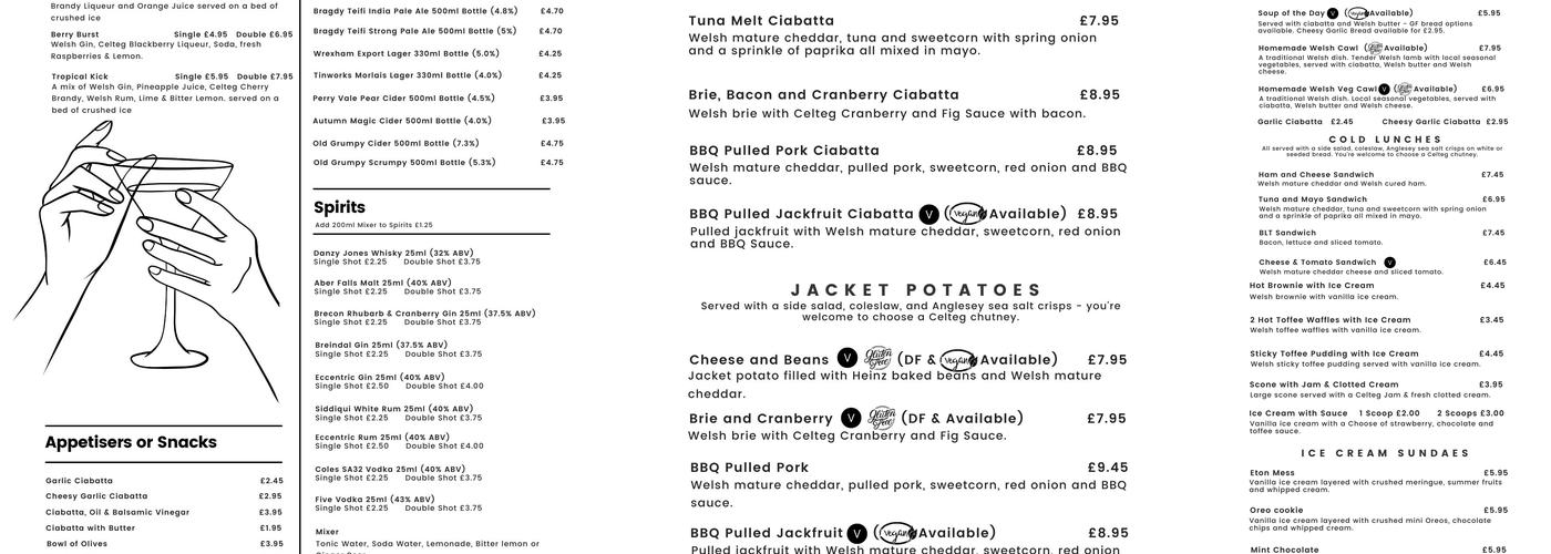 The Leeky Barrel - Welsh Bistro & Shop Menu