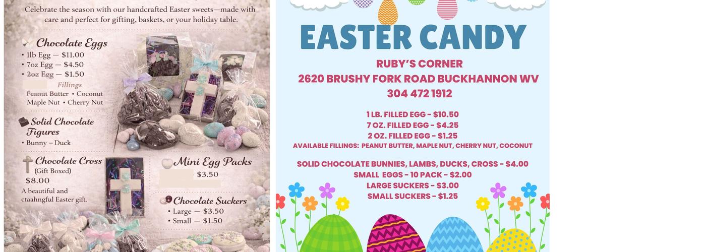 Ruby's Corner Menu