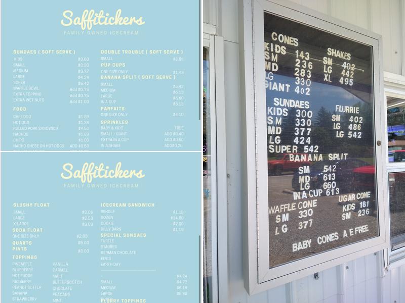 Saffitickers Menu
