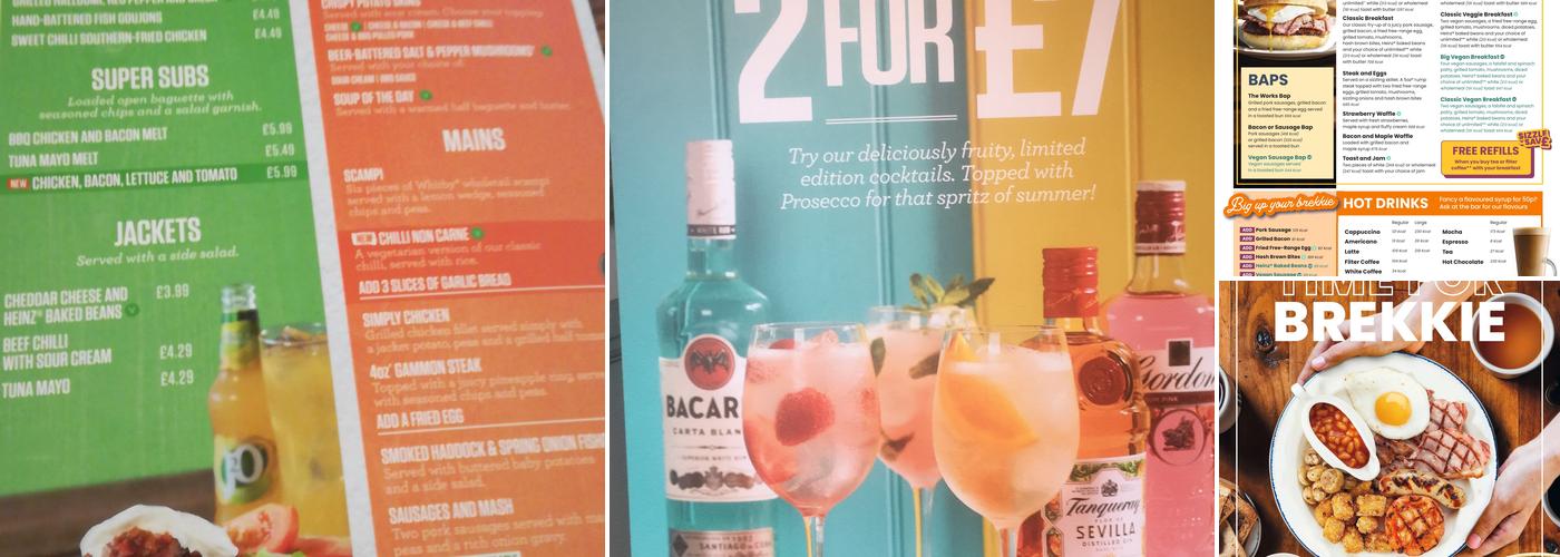 The Travellers Home Menu