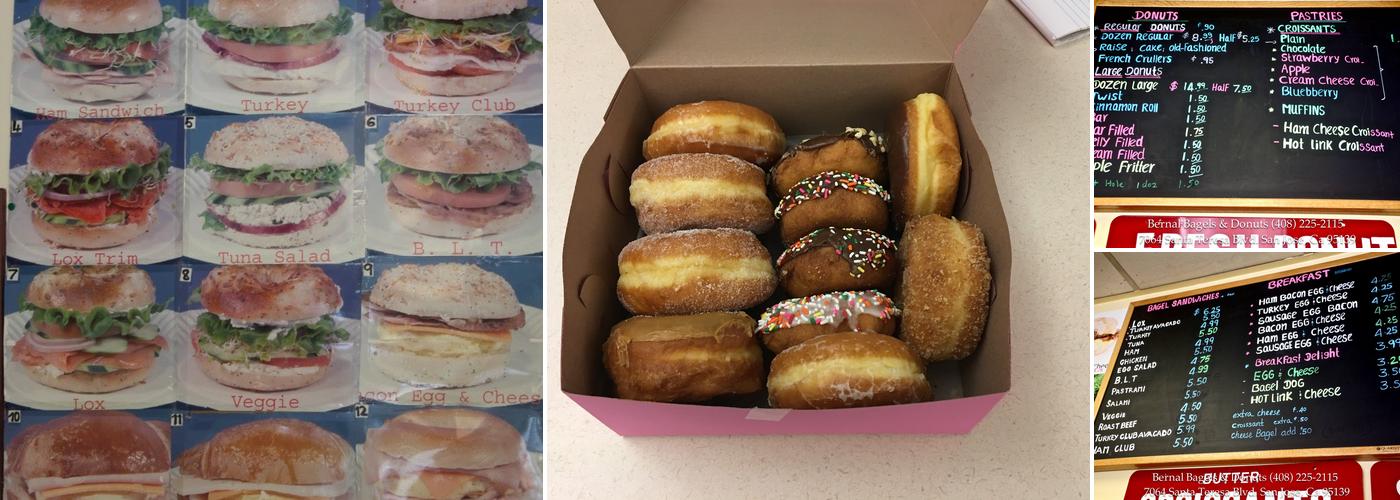 Bernal Bagels & Donuts Menu