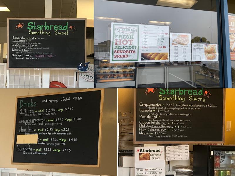 Starbread Menu