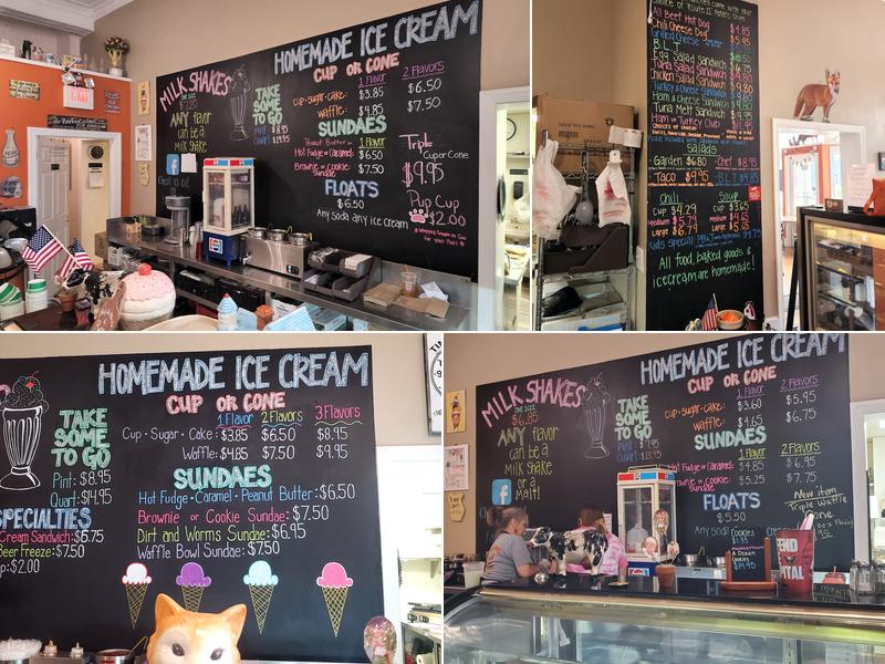 Red Fox Creamery Menu