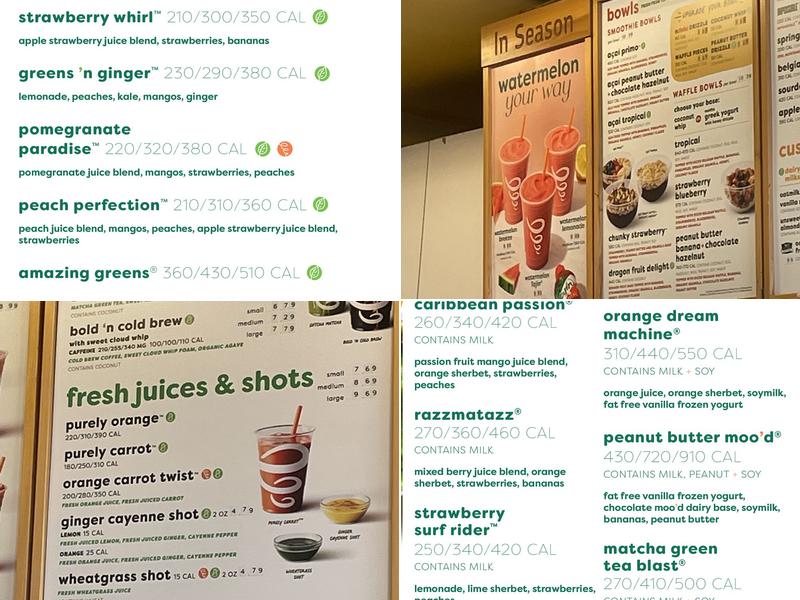 Jamba Menu