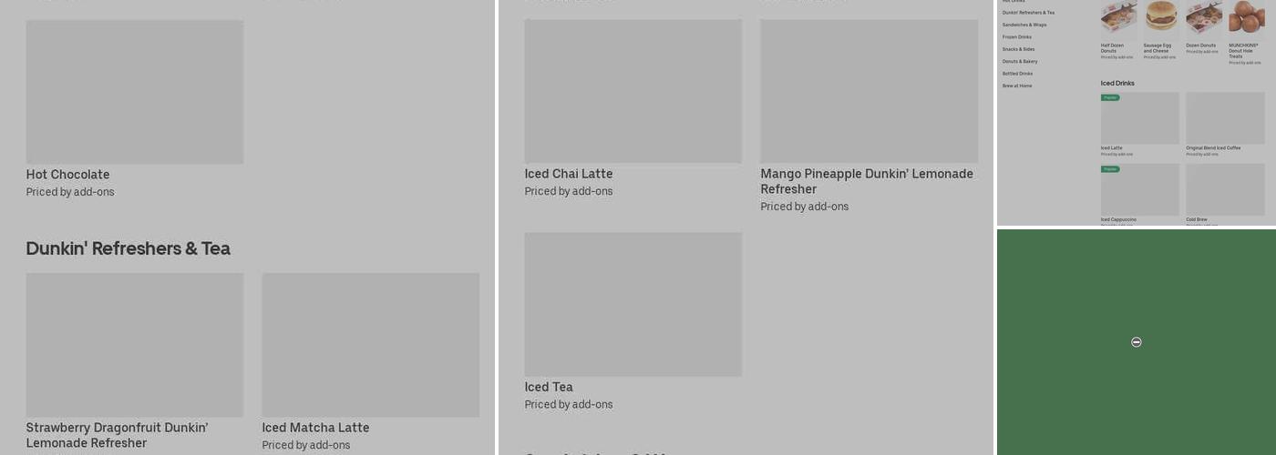 Dunkin' Menu