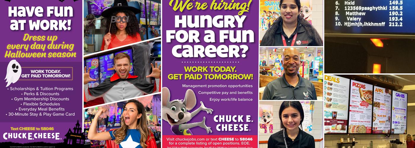Chuck E. Cheese Menu