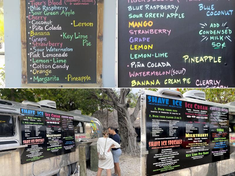 Charli's Shave Ice Menu