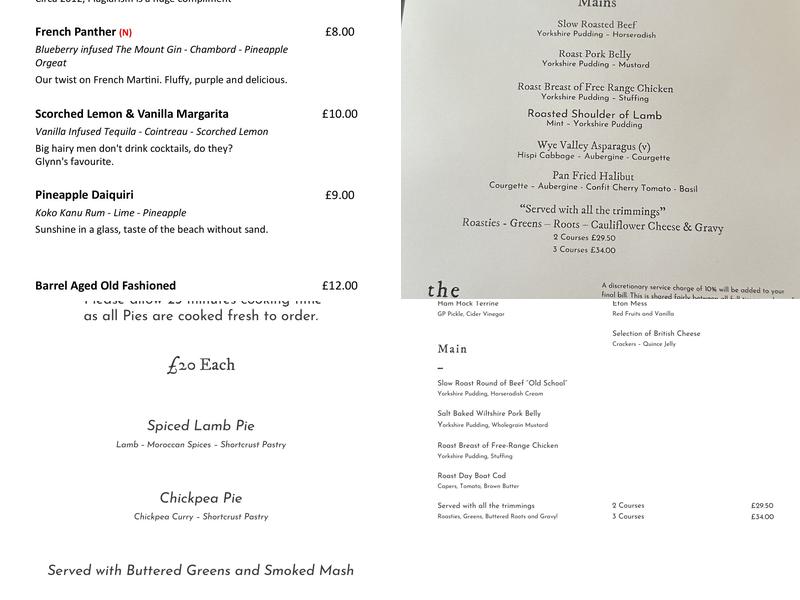 The Mount by Glynn Purnell Menu