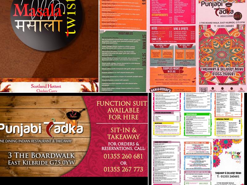 Punjabi Tadka, Indian Restaurant @ East Kilbride Menu