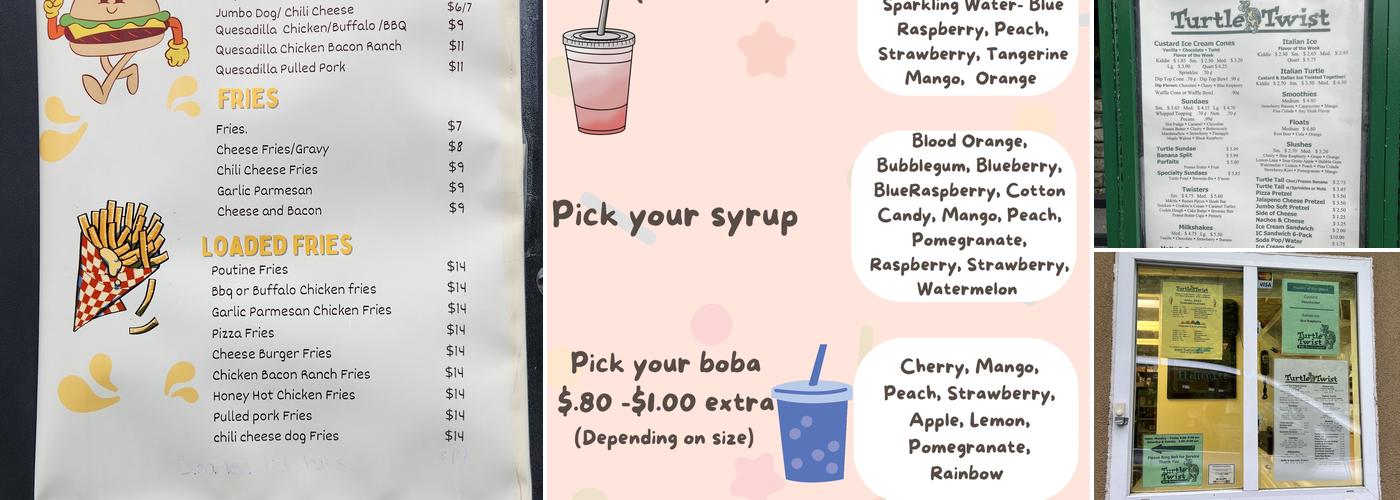 Turtle Twist Menu