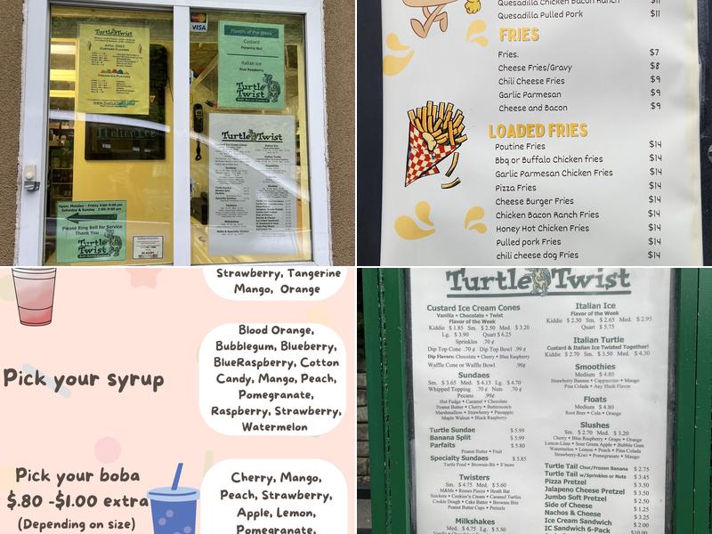 Turtle Twist Menu