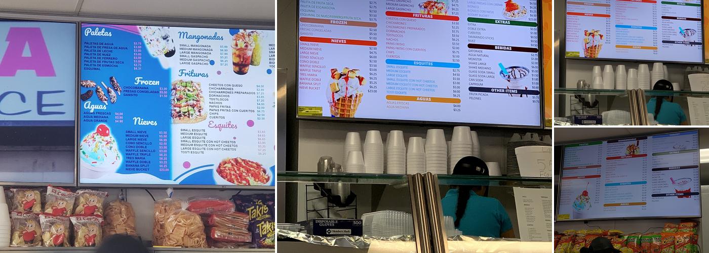 La Michoacana Azteca, Santa Paula Menu