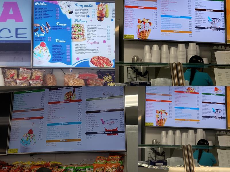 La Michoacana Azteca, Santa Paula Menu