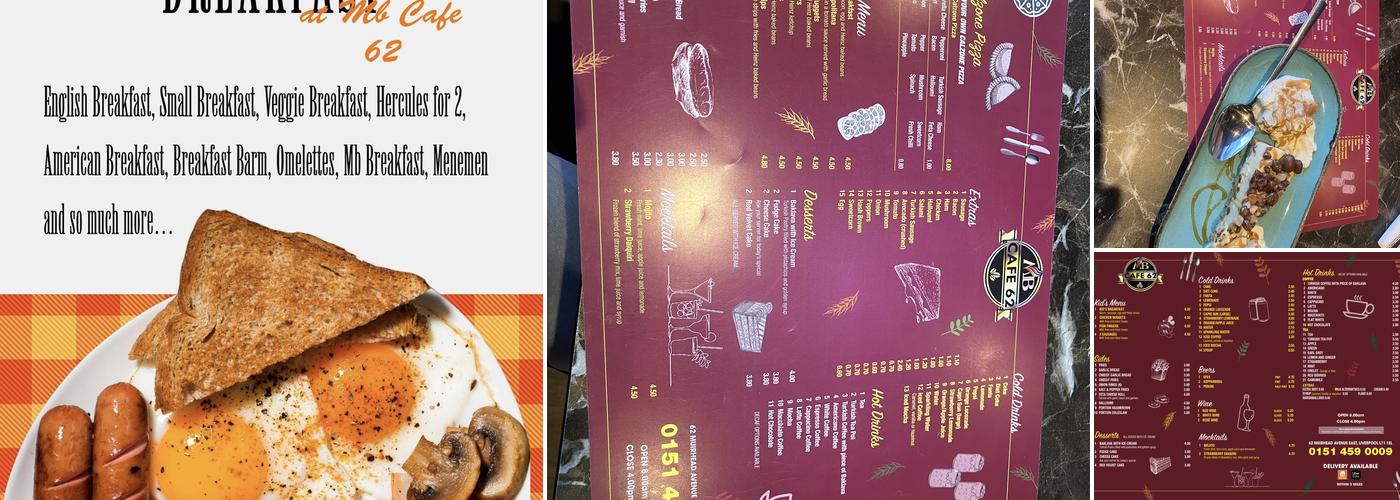 MB Cafe 62 Menu