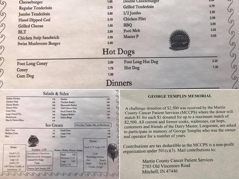 Dairy Master Menu