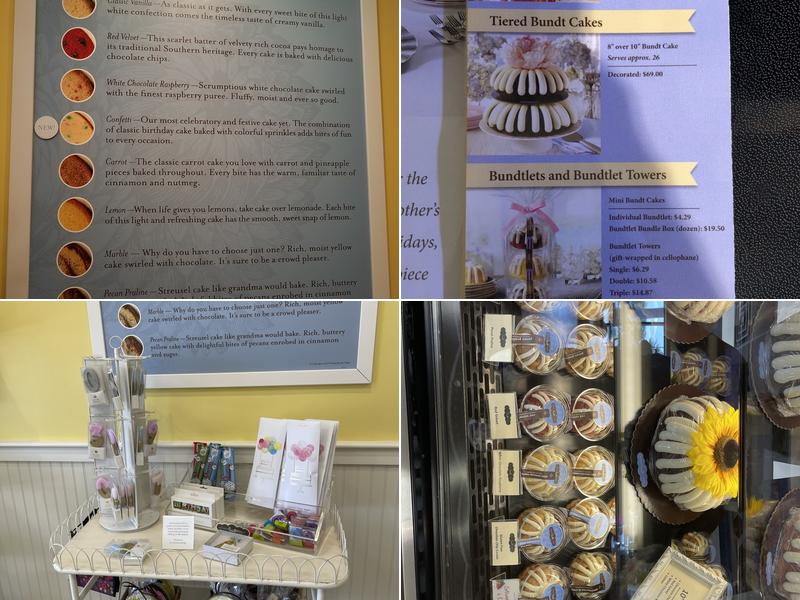 Nothing Bundt Cakes Menu