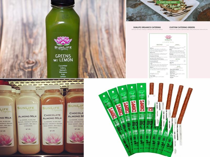 SunLife Organics Menu