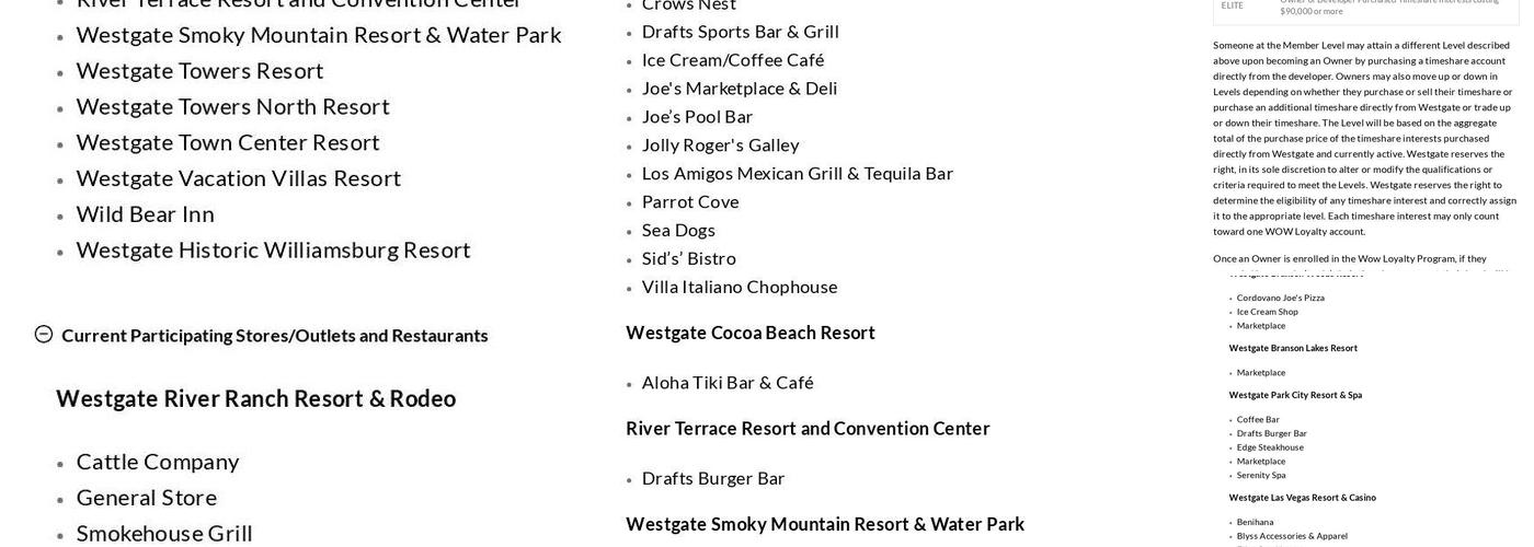 Hershey’s Ice Cream at Westgate Menu