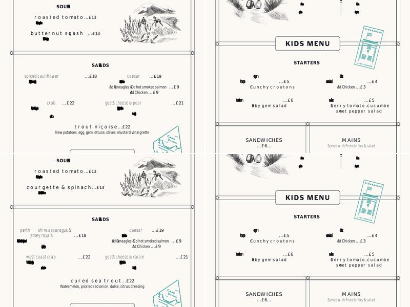 The Century Bar Menu