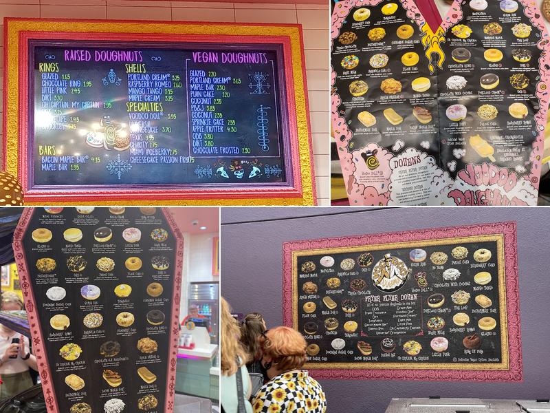 Voodoo Doughnut Menu