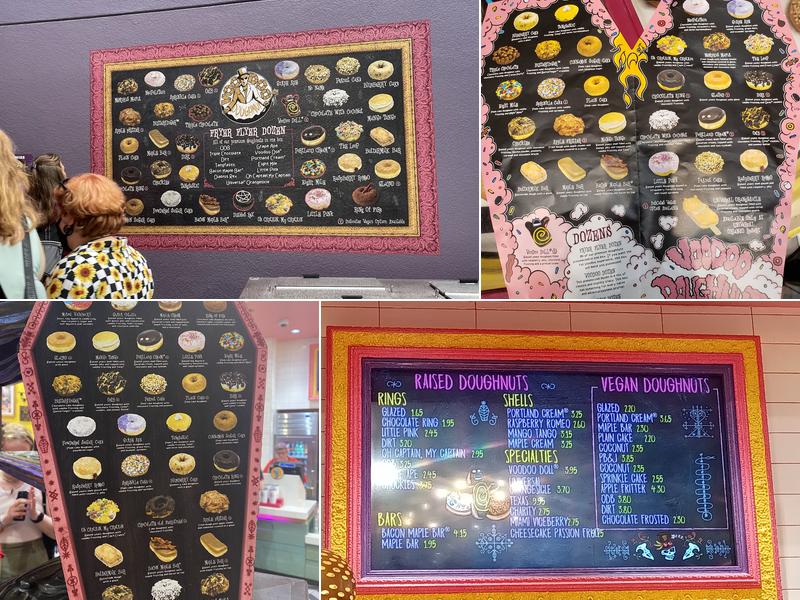 Voodoo Doughnut Menu