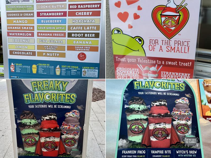 Jeremiah's Italian Ice Menu