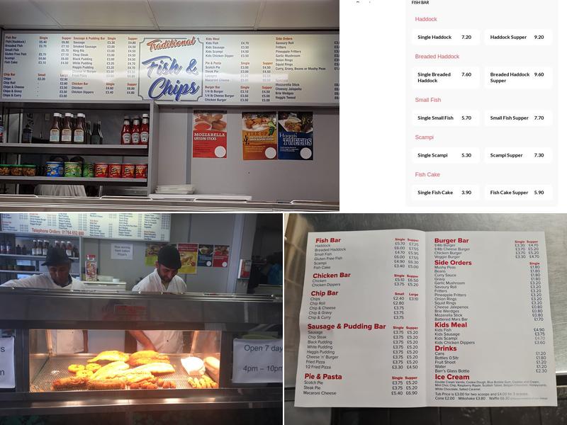 Central Fish Bar Menu