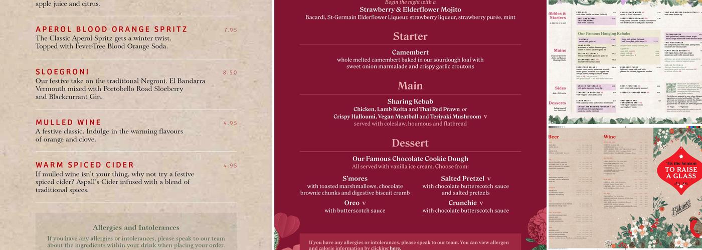 The Botanist Bar & Restaurant Exeter Menu