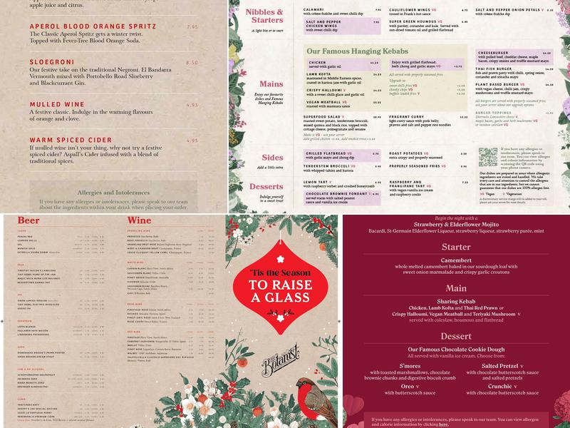 The Botanist Bar & Restaurant Exeter Menu
