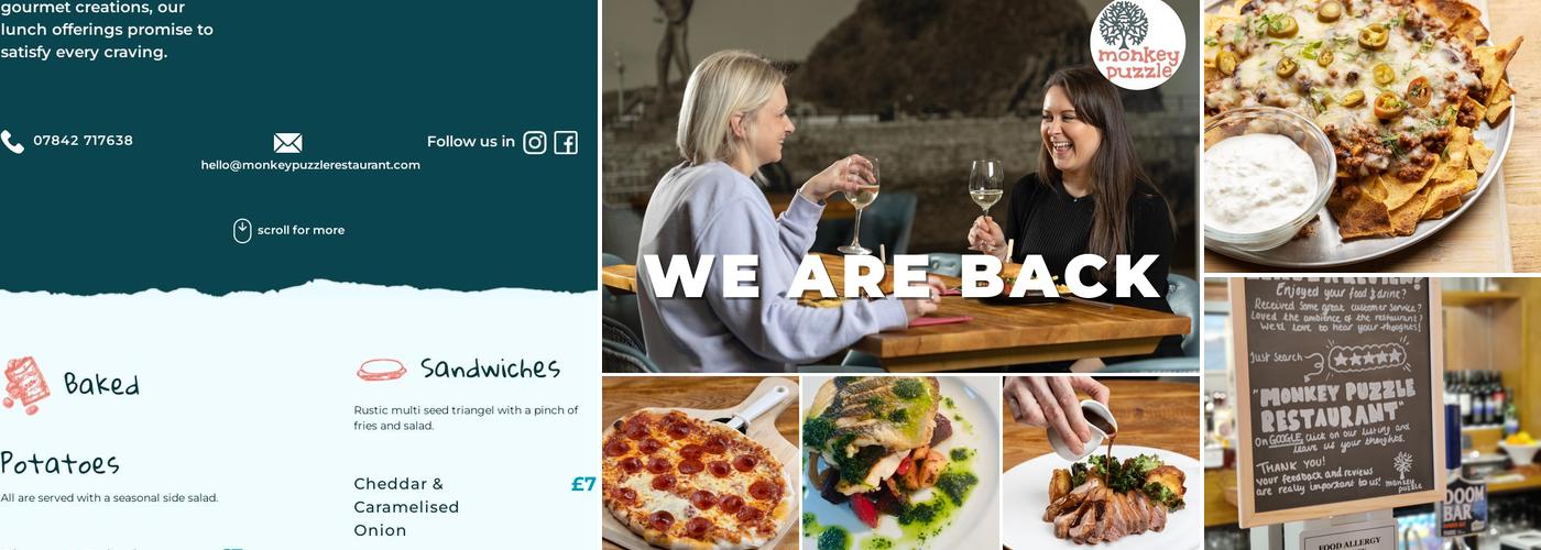 Monkey Puzzle Restaurant Menu