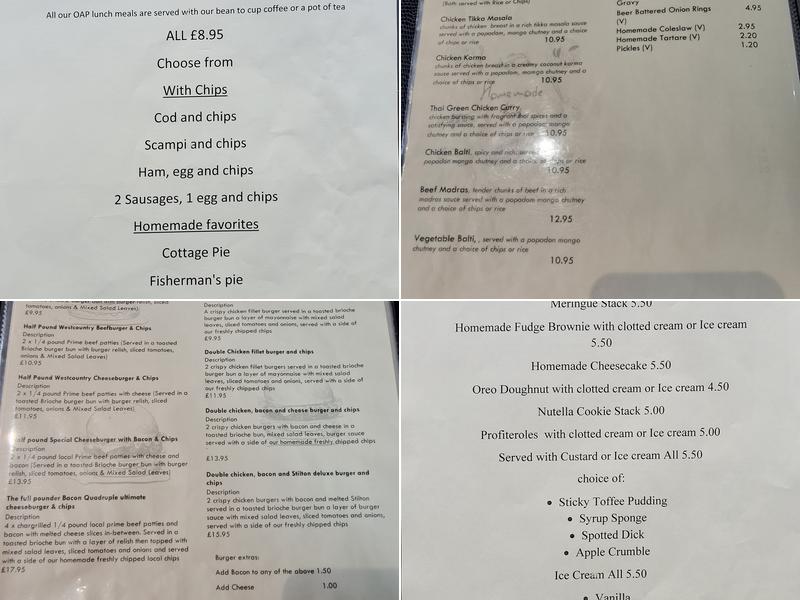 CATCH Fish and Chips Menu