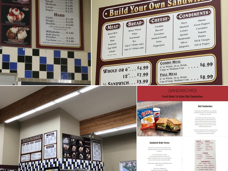 Edaleen Dairy Store Menu