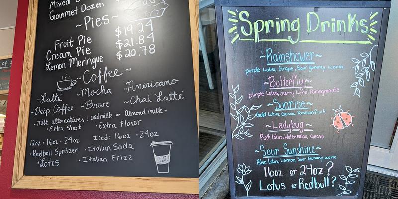 Chris' Bakery Menu