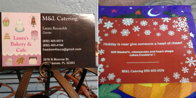 Laura's Bakery And Cafe Menu