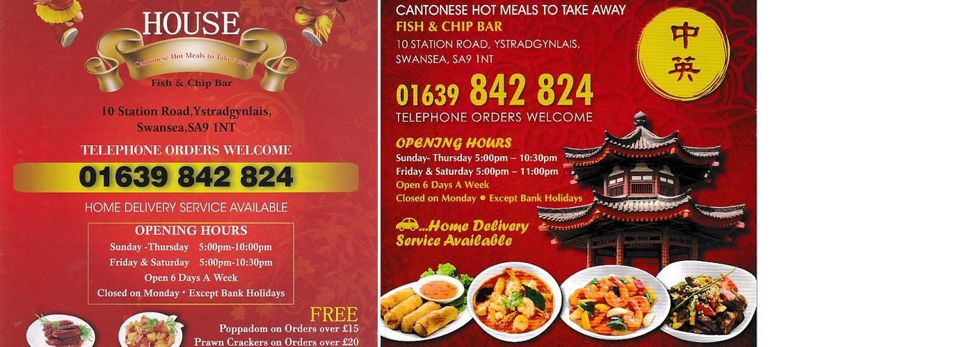 Central House Fish Bar Menu