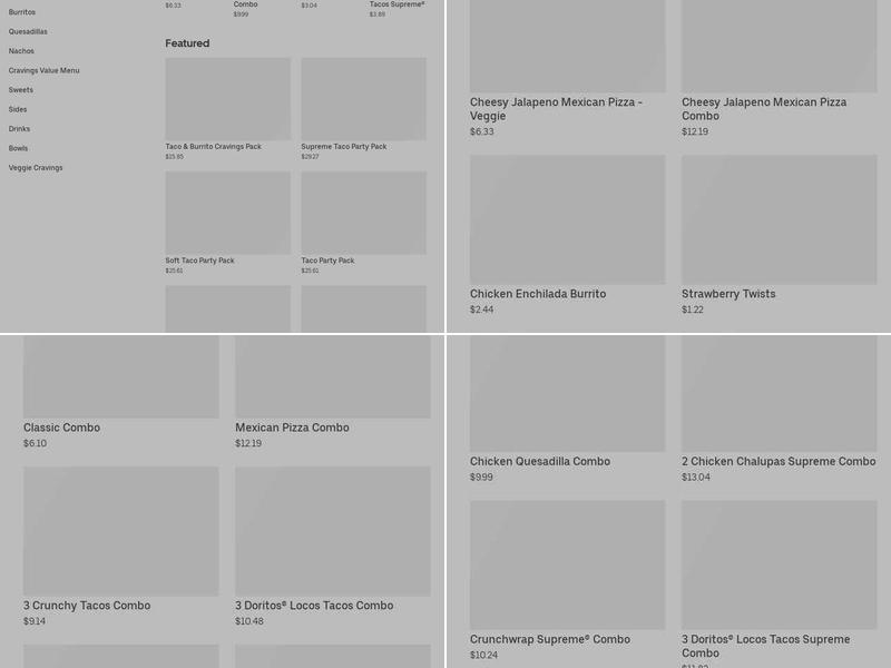 Taco Bell Menu