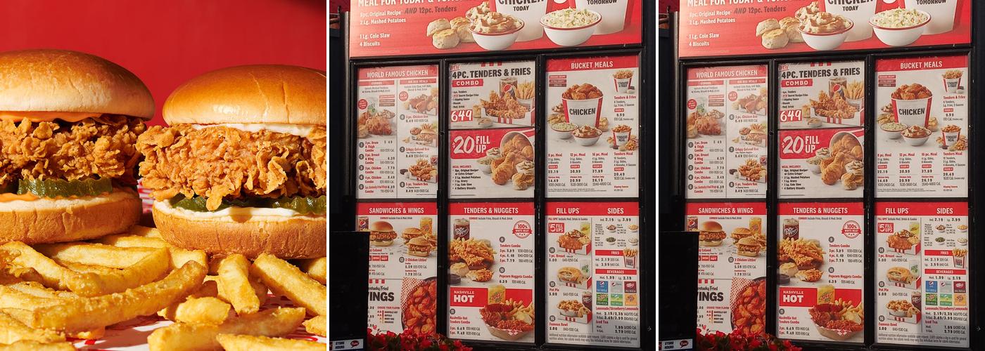 KFC Menu