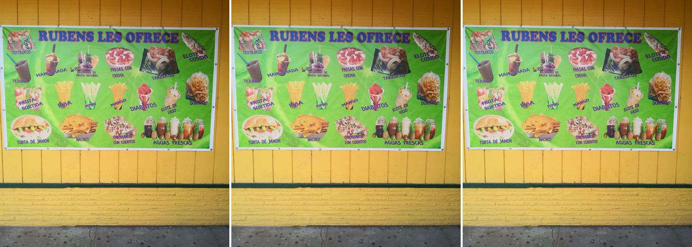 Ruben's #3 Menu